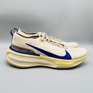 Nike Shoes Men 14 Beige Blue Yellow ZoomX Future Motion Running Athletic Sneaker
